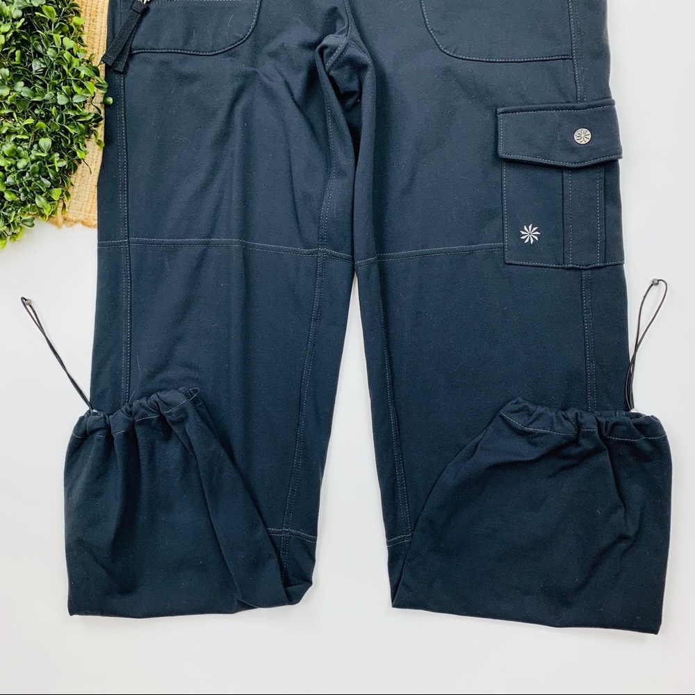 Athleta Black Cargo Jogger Pants with Drawstring Waist - Picture 5 of 8